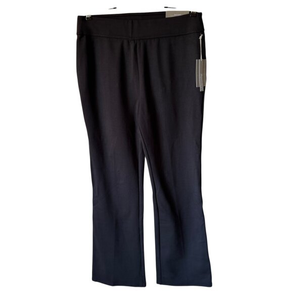 Soft Surroundings Perfect Ponte Bootcut Pant Sz M Black Comfort Stretch Pull On - Picture 13 of 14